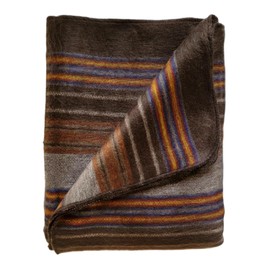 Alpaca Wool Throw Blanket | Warm, Ultra-Soft, 85" x 65" | Breathable, Non-Itchy Blanket-Throw | Hypoallergenic and Beautiful Fabric (Dark Brown)