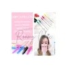 600 Cepillos Desechables Glitter Extensión Pestañas Mink Sinético Roomy Chic