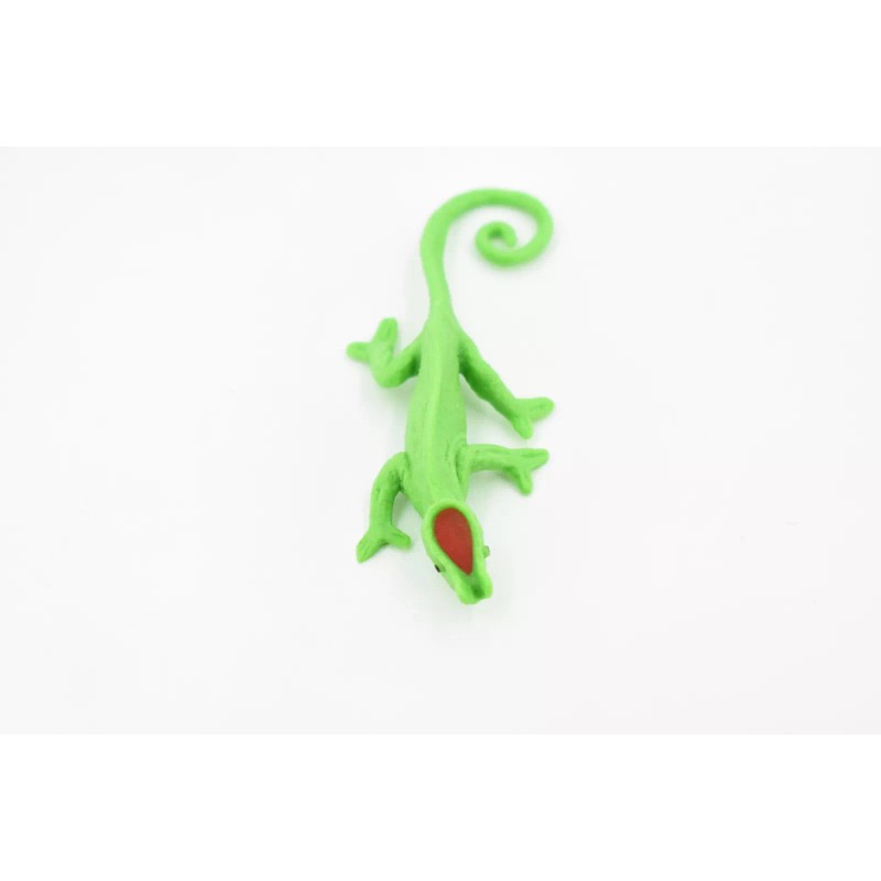Safari Chameleon, Rubber Toy Lizard, Realistic Figure, Model, Replica, Kids