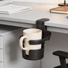 Drink Holder for Desk 360 Degree Rotation 3 Level Adjustable