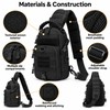 Men's Tactical MOLLE Chest Bag – Adjustable Water-Resistant Nylon Sling