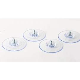 4 Pack Cat Window Perch Suction Cups – Strong Replacement Suction Cups with Screws for Cat Hammock Bed, Clear PVC Pads for Window Seat/Perch, Compatible with Foldable Cordless Hammocks
