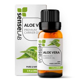 SenseLAB Aloe Vera Oil - 100% Pure Extract Aloe Vera Carrier Oil Therapeutic Grade - Moisturizing Skinand Hair Care Oil - Relaxing Massage (30 ml)