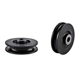 Aoktorkit 2Pcs 60mm Gym Pulley Wheel Universal Bearing Pulleys for Gym Fitness Equipment Cable Machine Wearproof Spare Part