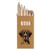 Azeeda 6 x 'Great Dane' Short 85mm Pencils/Coloured Pencil Set