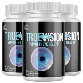 Pelican Vitamins True Vision Forte- Eye Support- 3 Bottles- 180 Capsules