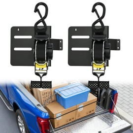 bimiti 2PCS Retractable Tie Down Straps for 2019-2025 Chevy Silverado & GMC Sierra 1500 - Ratchet Strap Replacement Accessories