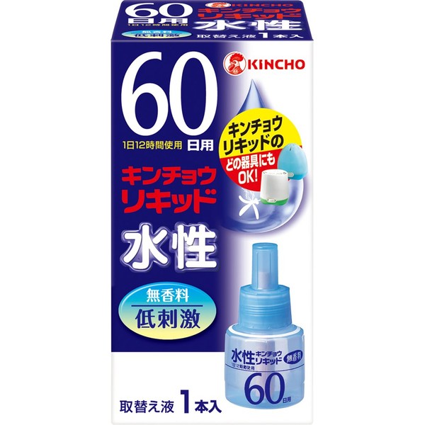 Dainippon Insect Repelling Chrysanthemum Water Based Kinko Liquid 60 Days Unscented Replacement Solution 1 Piece