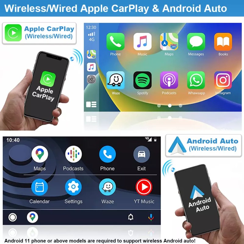 YuanTing For Toyota Camry 2007-2011 Carplay Android 13 Auto Car