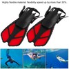 1 Pair Adjustable Swim Fins Soft TPR Open Heel Long