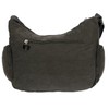Christian Wippermann Women's Canvas Shoulder Bag, darkgray, shoulder bag