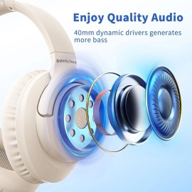 Botesty Sound Headphones Wired with Microphone, Over Ear Foldable 3.5mm Plug in Headphones