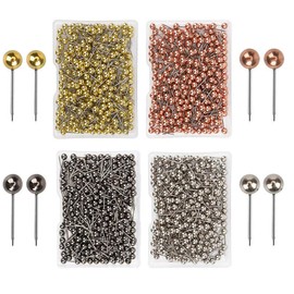 Supertool Supertool Map Push Pins 1/8" Round Head with Stainless Steel Tip for World Map and Cork Board HA6949