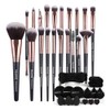 Maange Brochas Maquillaje Profesional Piece Set Herramientas Multifuncional Kabuki Sintético