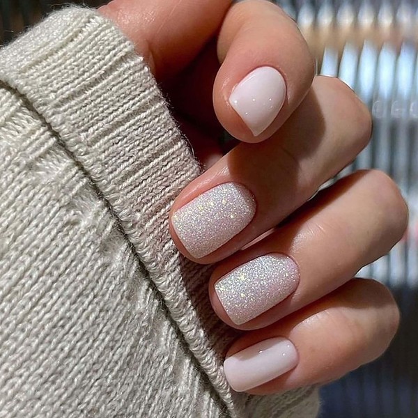 Lifextol Press on Nails Short Fake Nails Short Square Stick