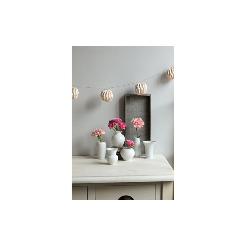 Flower Minis White Spherical Vase