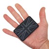 Black and Grey Union Jack Flag Patch 3D PVC Rubber