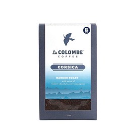 La Colombe Corsica Dark Roast Drip Grind Ground Coffee - Notes of Baker's Chocolate, Red Wine & Spices, 12 Ounce (Pack of 4)