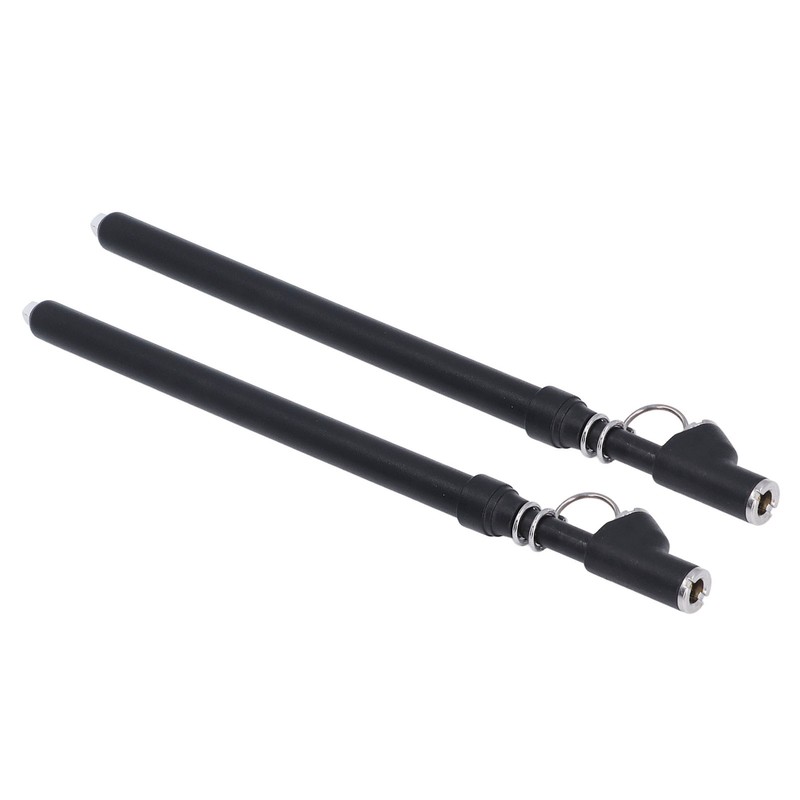 2PCS Dual Head Air Pressure Gauge 20‑220lb/In² Accurate Straight Type