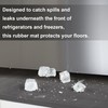 37.4x8.5in Refrigerator Spill Mat, Silicone Under Refrigerator Floor Protector Tray
