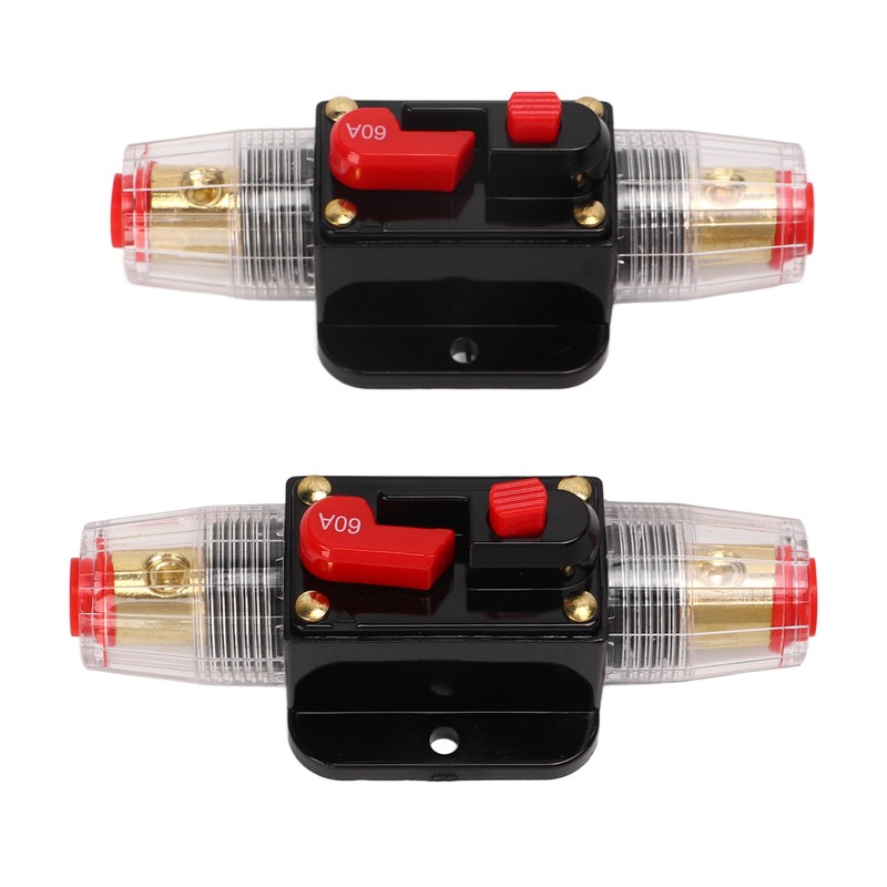12‑24V Inline Circuit Breaker with Manual Reset Fuse Holder Battery