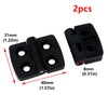 Antrader 2 Pack 40mmx31mm 4 Countersunk Holes Plastic 180 Degree