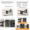 33’’ Extension Long Arm Single Stud Corner TV Mount, Full
