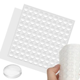 LOMIMOS 200pcs Cabinet Door Bumper,Soft Self Adhesive Clear Sound Dampening Rubber Pad Stopper Protector for Wall Furniture Drawer(Hemispherical)