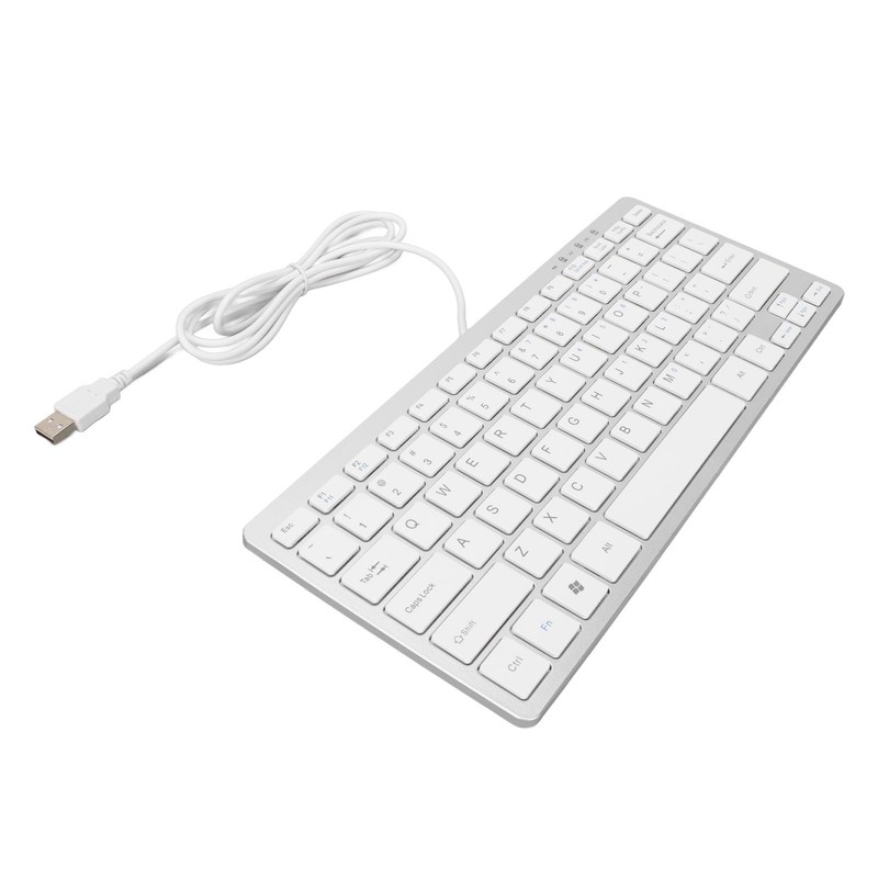 USB Wired Keyboard 78 Keys Ultra Thin Mini Portable Anti
