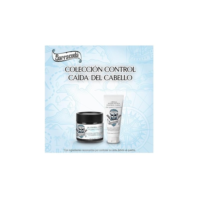 Barracuda Crema para el Cabello Moderladora Anti caida 150g, Alta