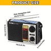 2024 New Solar Emergency Radio, AM/FM Digital Speaker With LED