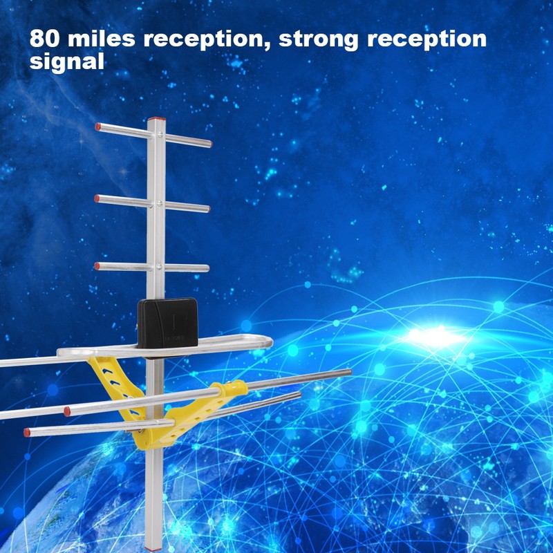 High Gain HDTV Digital Outdoor TV Antenna Strong Signal 80