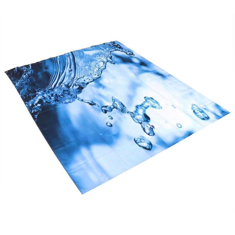 Shower Curtain Set Waterproof Hanging Bath Curtain with Rings Bathroom