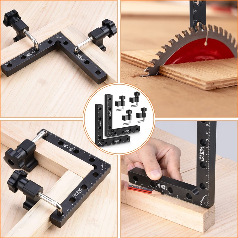 90 Degree Positioning Angle, Preciva Right Angle Aluminum Alloy Clamps