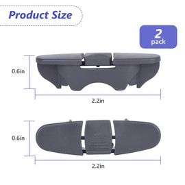 Umshlem W10508950 Dishwasher Upper Dishrack Slide Rail Stop Clip for Whirlpool Kenmore Dishwasher Stop Track Replacement Part PS11755805 AP6022472 WPW10508950VP 2684662 8562015-2 Pack