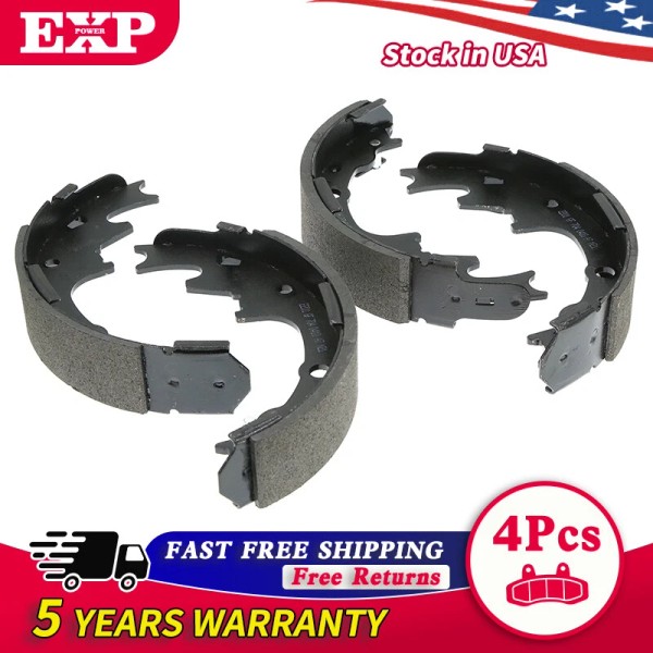 EXPPOWER Rear Brake Shoes Set for 1995 - 2009 Mazda