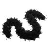 Fukang Feather Turkey Chandelle Feather Boa 74 '' Long (Black,