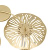 Wall Iron Decoration Lotus Shape With Mirror Metal Wall Art