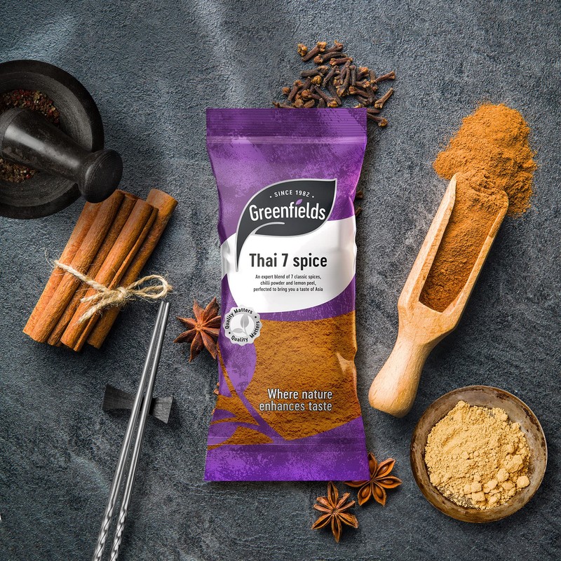 Greenfields Thai Seven Spice 75g, Premium Quality of Seven Spice