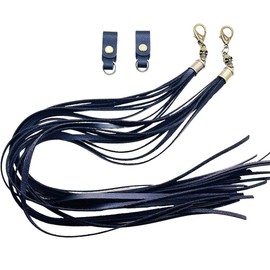 1 Pair Universal Motorcycle PU Leather Handlebar Brake Clutch Lever Tassel Fringe Skull Cover Motorcycle Decoration Accessories