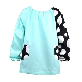 HOPPE Smock Black Dots, School Entrance Preparation, School Entrance Goods, For Children, Lunching, Smocking, Kids, Apron, Boys, Girls, Toddler, Kindergarten, Nursery, Elementary School, Stylish,
