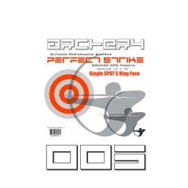 Perfect Strike ARCHERY Targets. ORANGE OPS No. 005 Heavy Paper Targets. Great for practice outdoors or at the range. 12" x 18" (12 Targets)