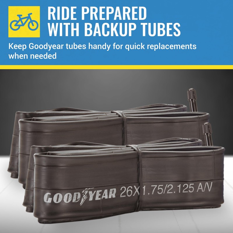 Goodyear Bicycle Inner Tube - Durable 26 Inch Bike Tube