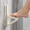 Wall-Mounted Shower Footrest for Shaving – No-Drill Plastic Foot Support