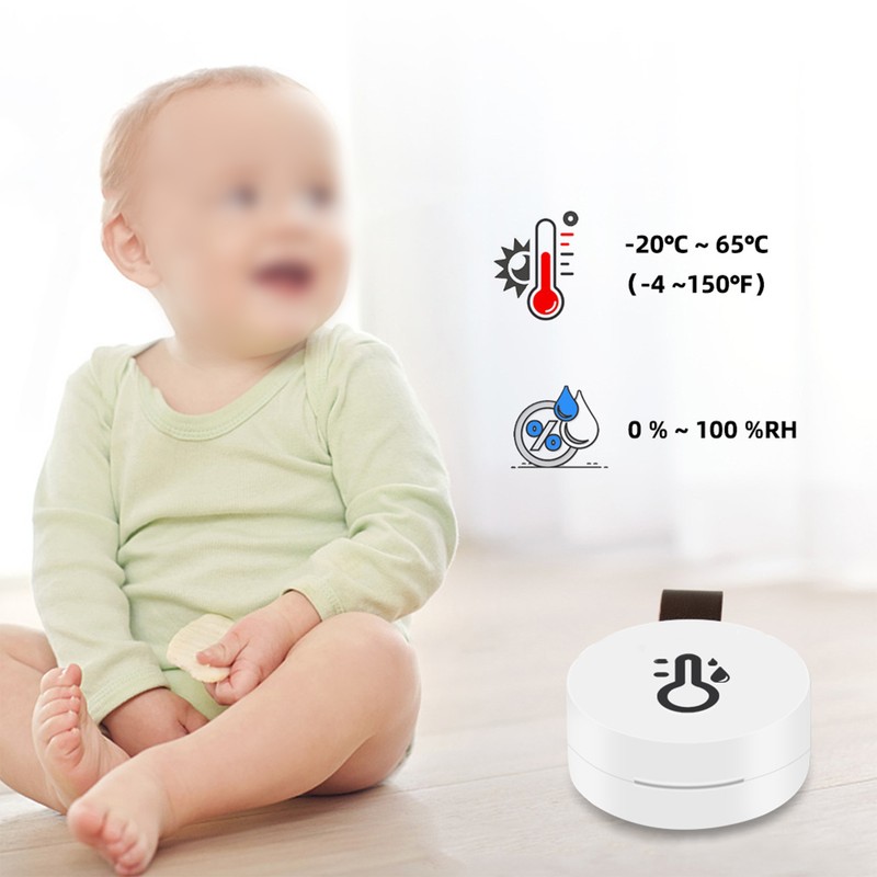 Electronic Bluetooth 5.0 Temperature Humidity Meter Monitor Mini Wireless Thermometer