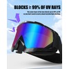 immoono Dirt Bike Goggles with Balaclava Cover Face Mask ATV