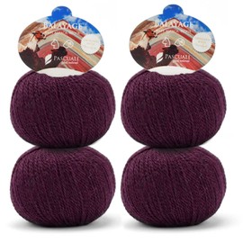 PASCUALI Balayage Knitting Wool Made from 80% Alpaca Wool (Baby Alpaca) and 20% Virgin Wool Alpaca Baby for Knitting and Crocheting, Set: 4 Strands, 200 g, Colour: Lima 605