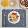 HOMBYS Quilted Placemats Set of 6 Washable-13x18 inches Rectangular Placemats