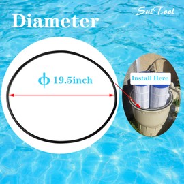 39010200 Tank Clamp O-Ring Replacement Pool and Spa D. E. Filter, Replacement for Pentair (CCP 520/420/320) Clean & Clear Plus Fiberglass-Reinforced Polypropylene Tank Filters and FNS Plus Filters