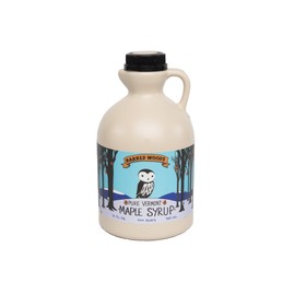 Barred Woods Vermont Maple Syrup - Grade A Amber Rich, Quart Jug (32 oz)